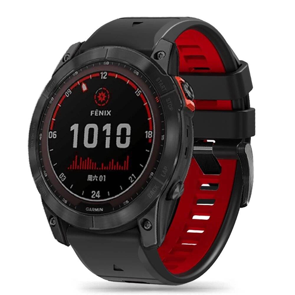 Tech-Protect IconBand Pro Armband Garmin Fenix ​​​​3 / 5X 3HR Plus 6X 7X - Schwarz Rot