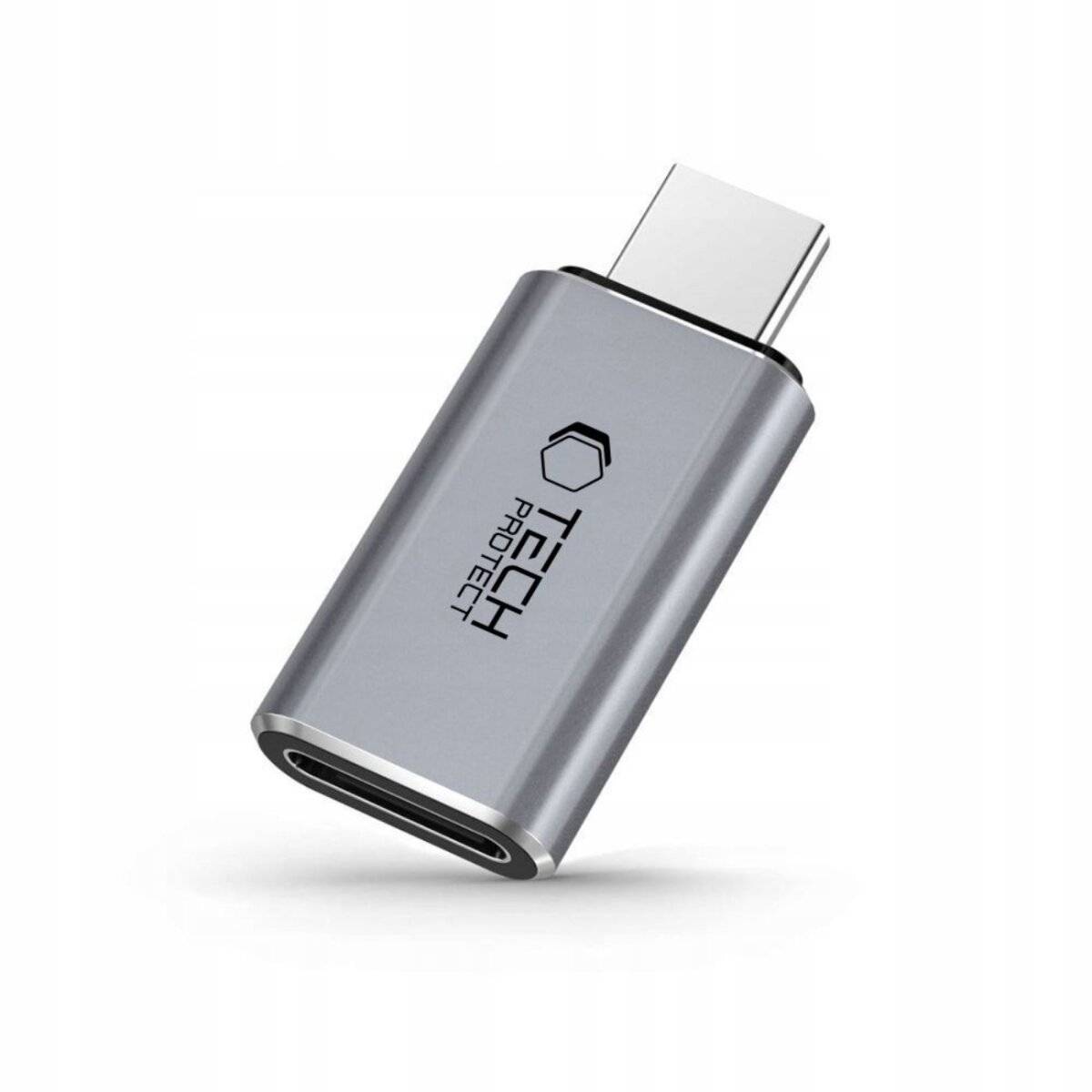 Tech-Protect UltraBoost USB-C männlich / Lightning weiblich Adapter – grau