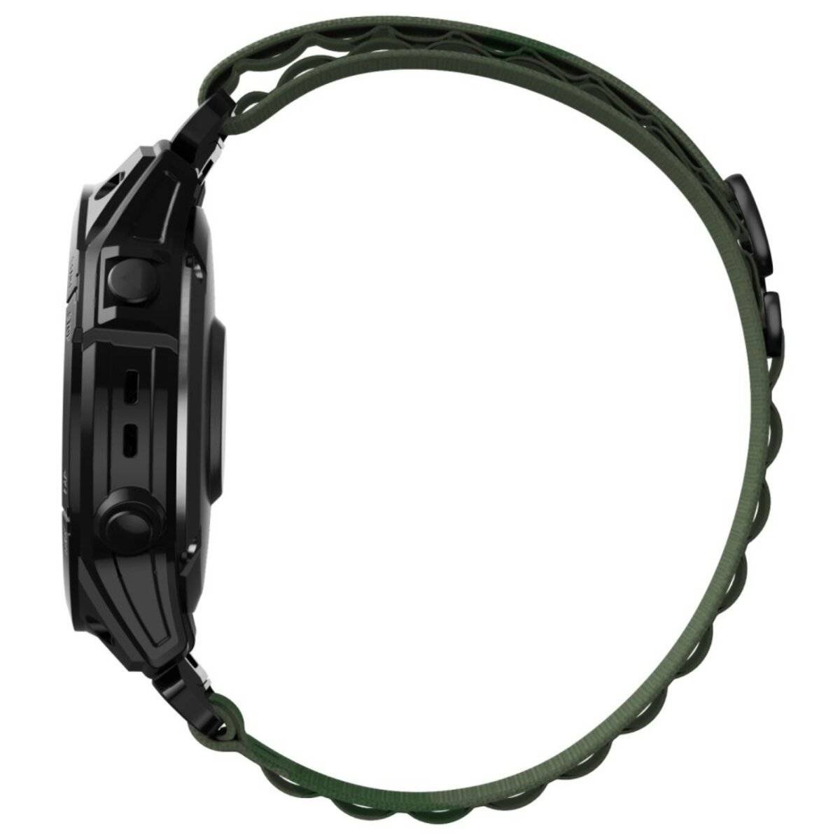 Tech-Protect Nylon Pro Strap Armband für Garmin Fenix 5 / 6 / 6 Pro / 7 Dunkelgrün