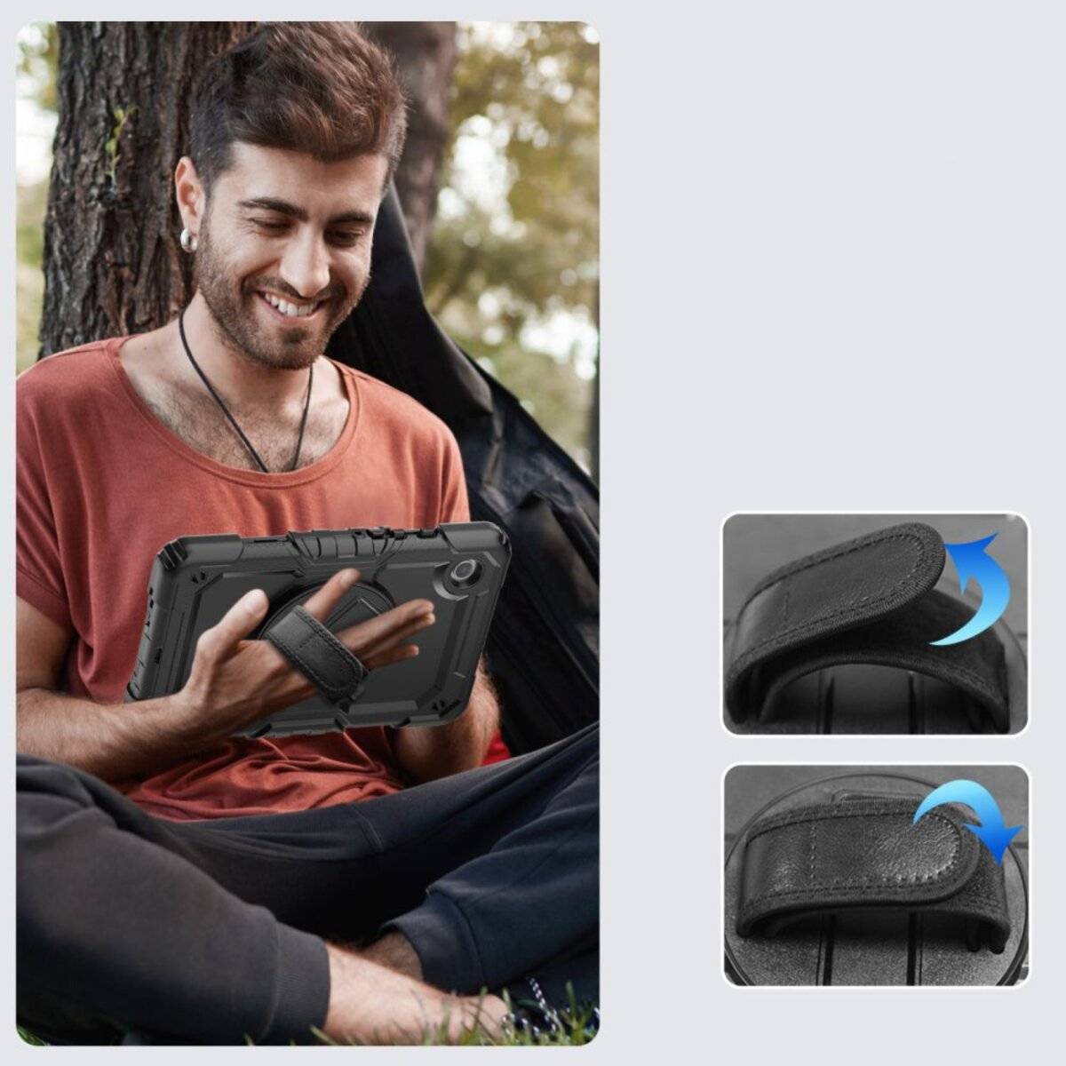 Tech-Protect Solid360 Hülle Samsung Galaxy Tab A9+ 11.0 X210 / X215 X216 – Schwarz