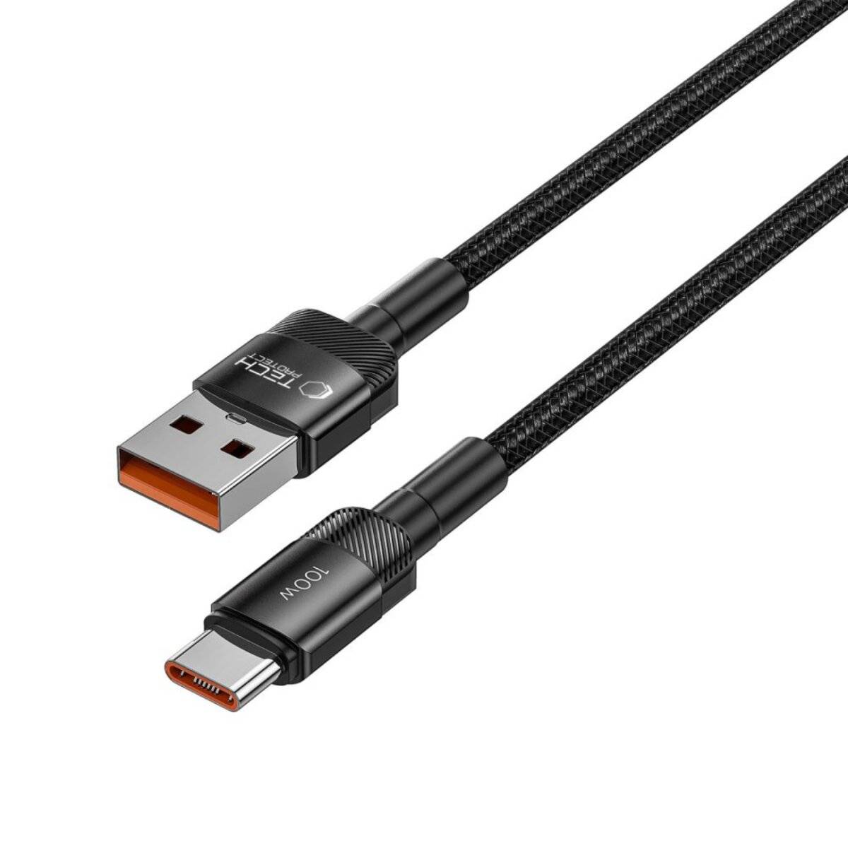 Tech-Protect UltraBoost Evo USB-C/USB-A-Kabel 100 W 5 A 0,5 m – schwarz