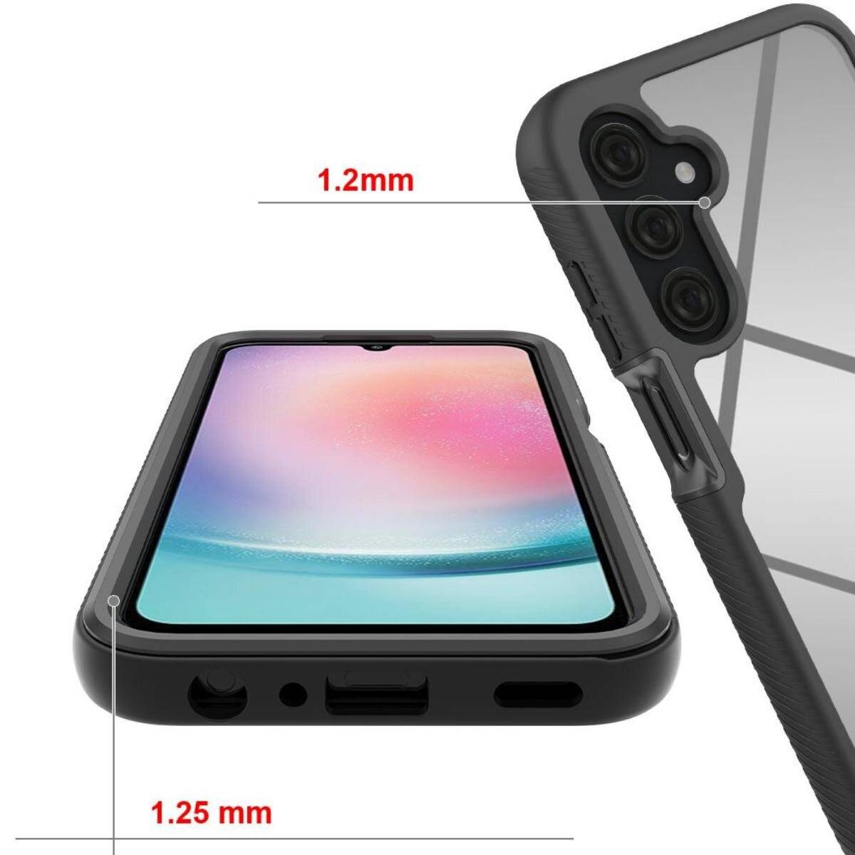 Tech-Protect Defense360 Hülle Samsung Galaxy A25 5G - Schwarz