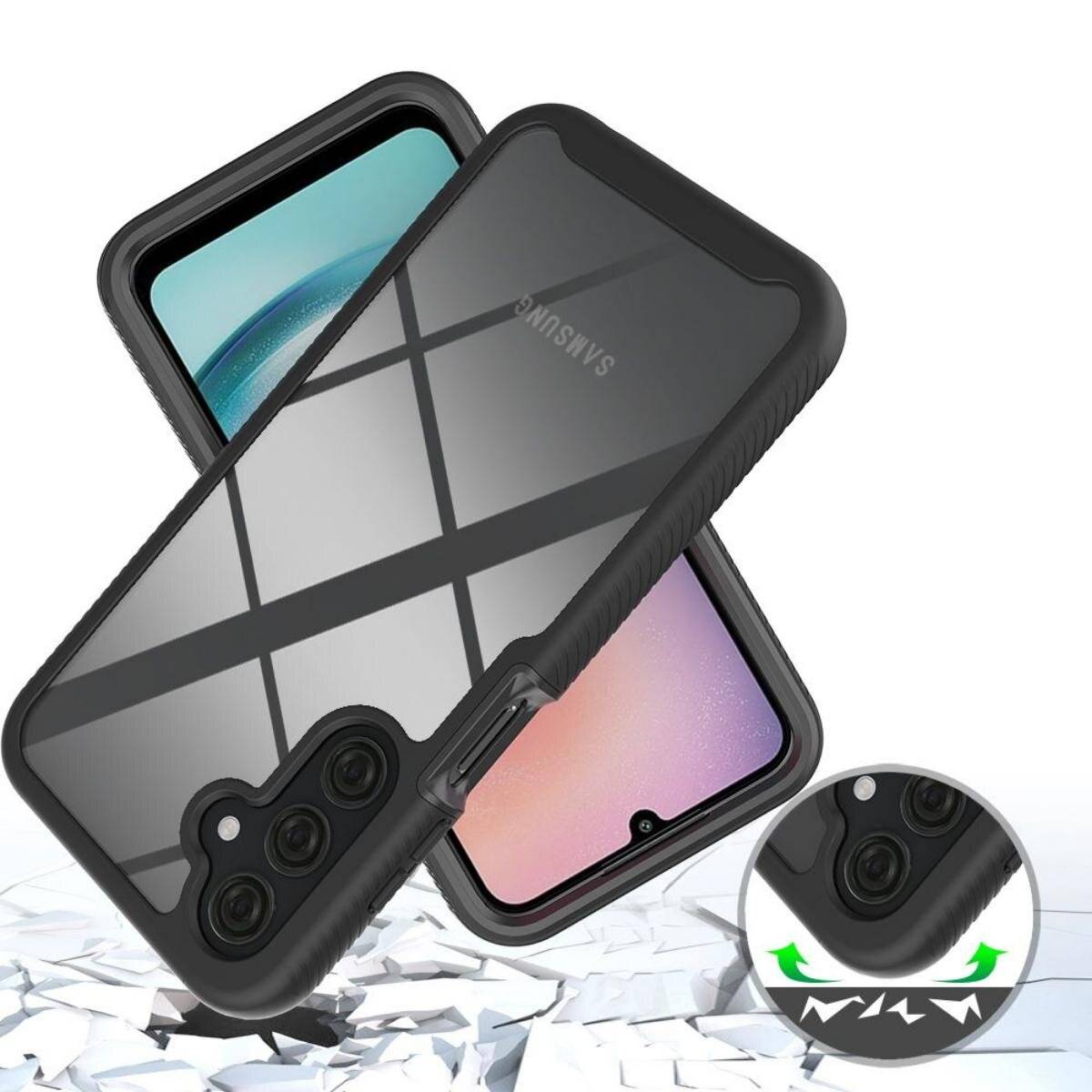 Tech-Protect Defense360 Hülle Samsung Galaxy A25 5G - Schwarz
