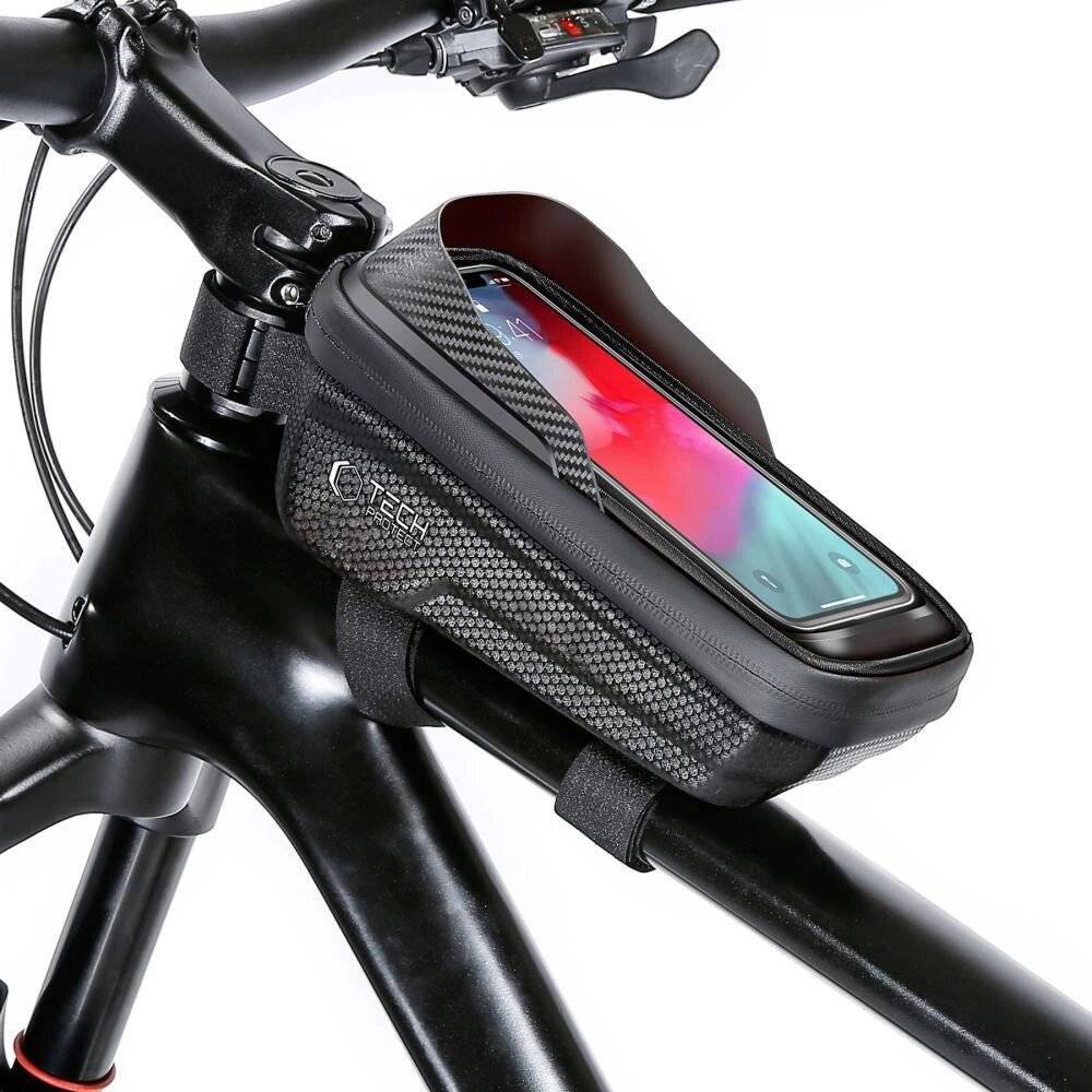 Tech-Protect V2 Fahrradtasche Platz 1-Liter-Telefon – Schwarz