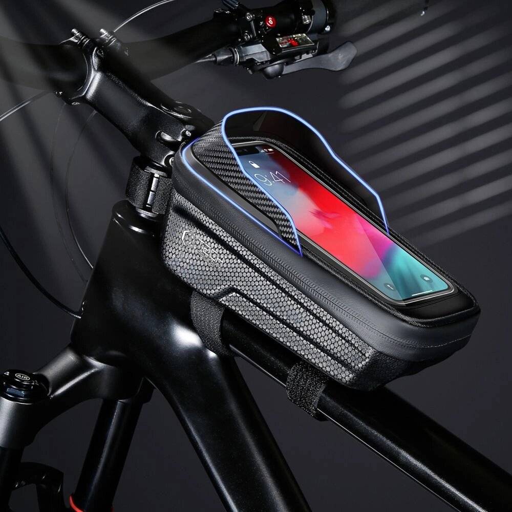 Tech-Protect V2 Fahrradtasche Platz 1-Liter-Telefon – Schwarz