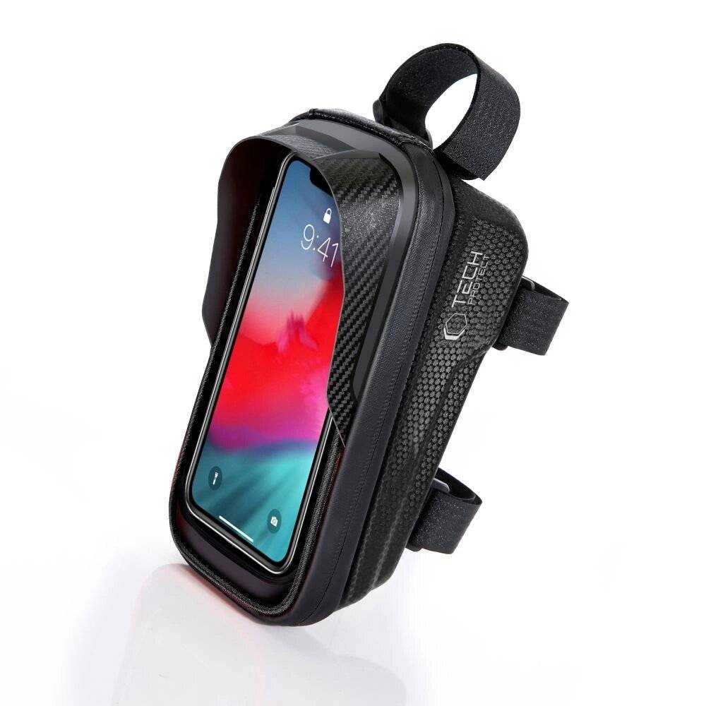 Tech-Protect V2 Fahrradtasche Platz 1-Liter-Telefon – Schwarz