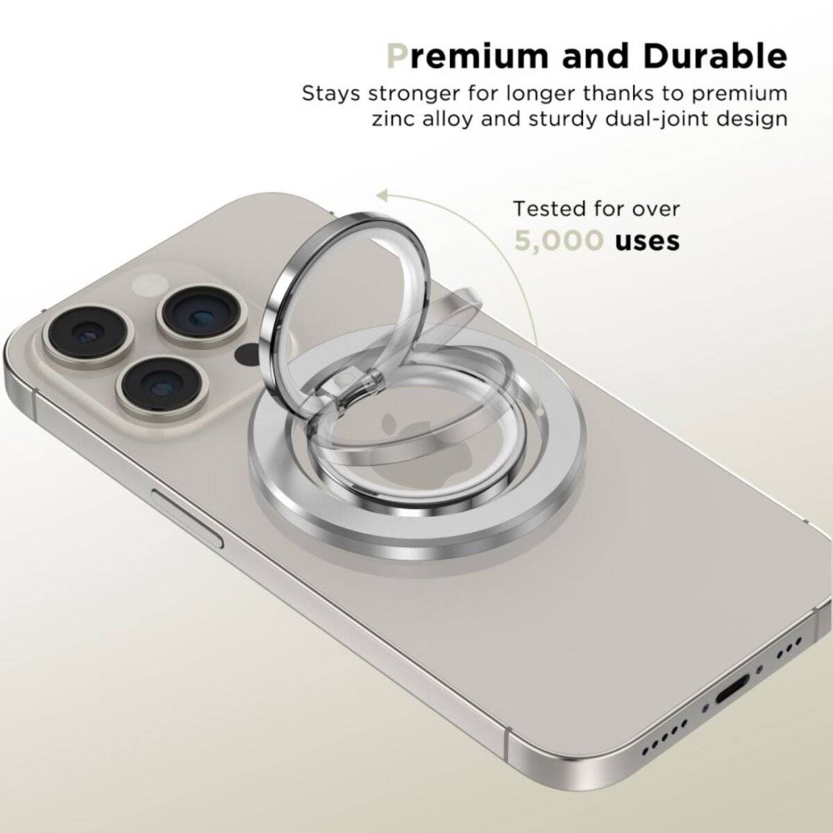 Tech-Protect MMR300 Magnethalter/Ring MagSafe – Silber