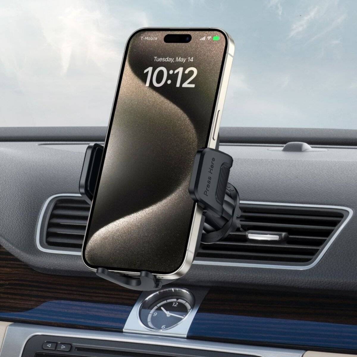 Tech-Protect V7 Autotelefonhalter Cockpit / Lüftungsschlitze – Schwarz