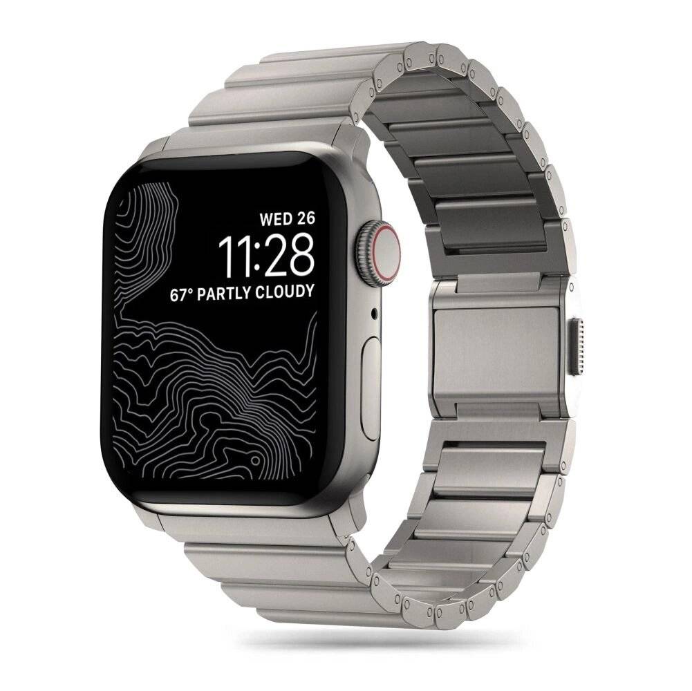 Tech-Protect SteelBand-Armband Apple Watch 4 / 5 6 7 8 9 SE Ultra 1 2 42/44/45/49 mm – Titan