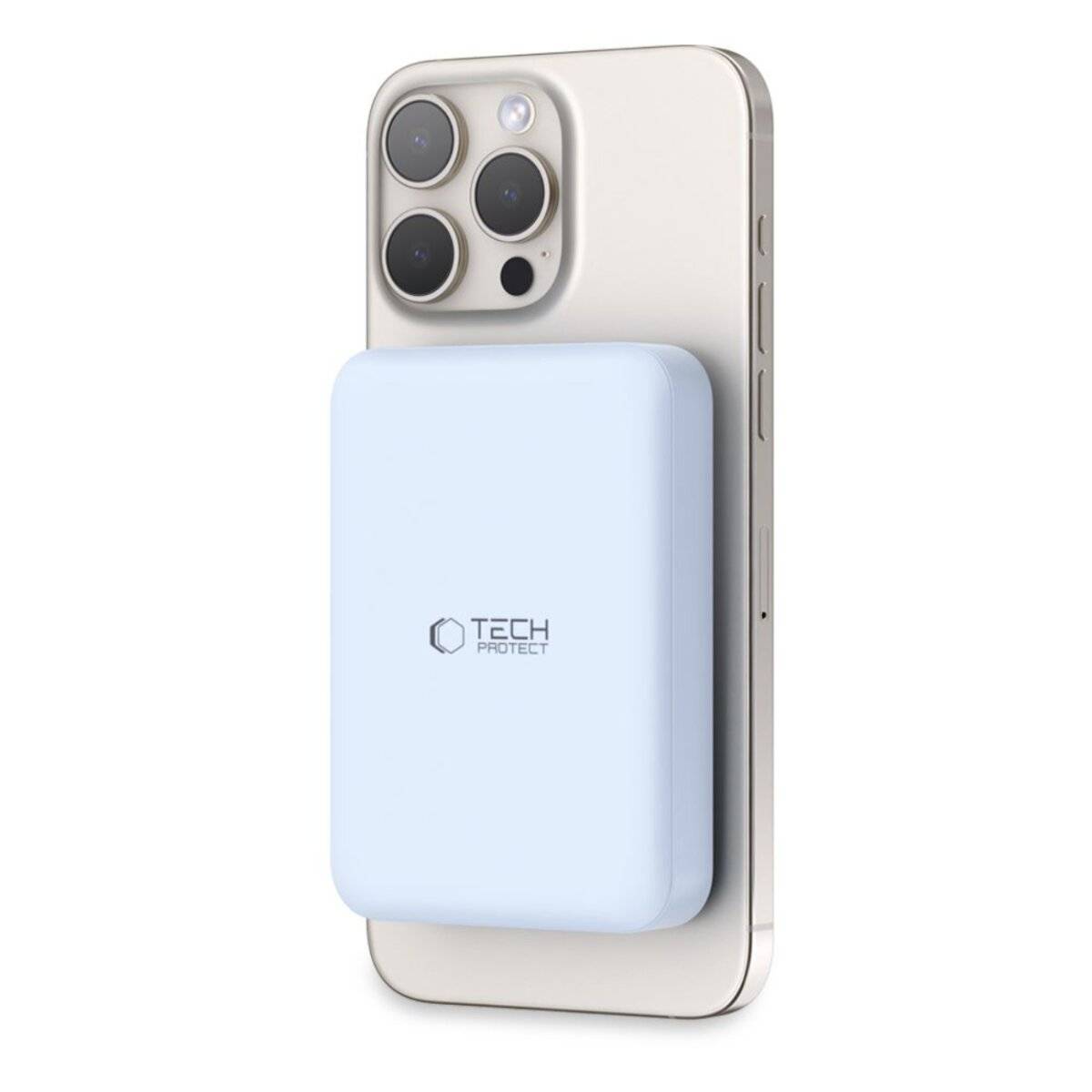 Tech-Protect LifeMag PB11 Powerbank MagSafe 10000 mAh 15 W USB-C-Anschluss – blau + USB-C-Kabel