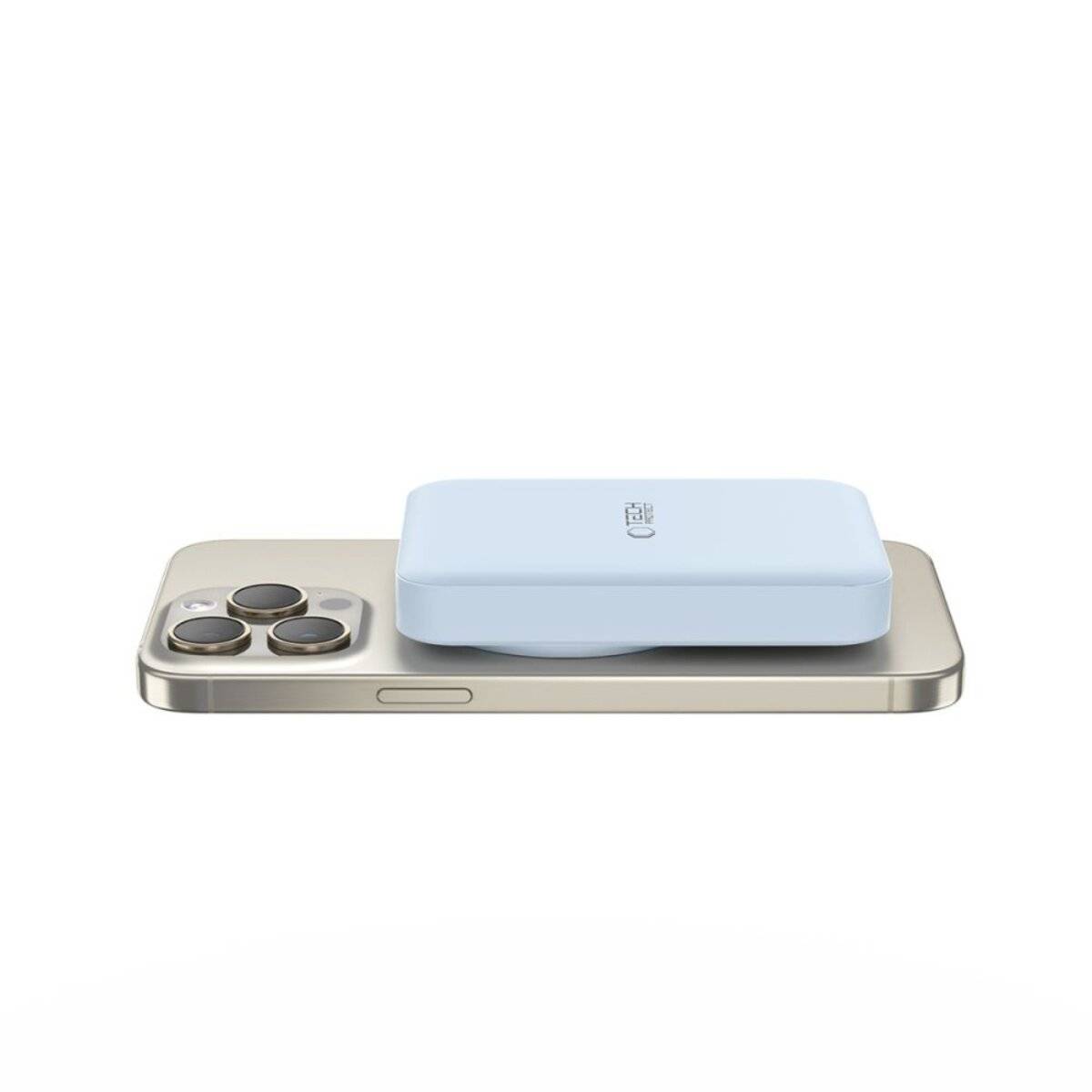 Tech-Protect LifeMag PB11 Powerbank MagSafe 10000 mAh 15 W USB-C-Anschluss – blau + USB-C-Kabel