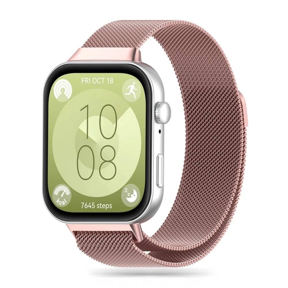 Tech-Protect MilaneseBand-Armband Huawei Watch Fit 3 – Pink