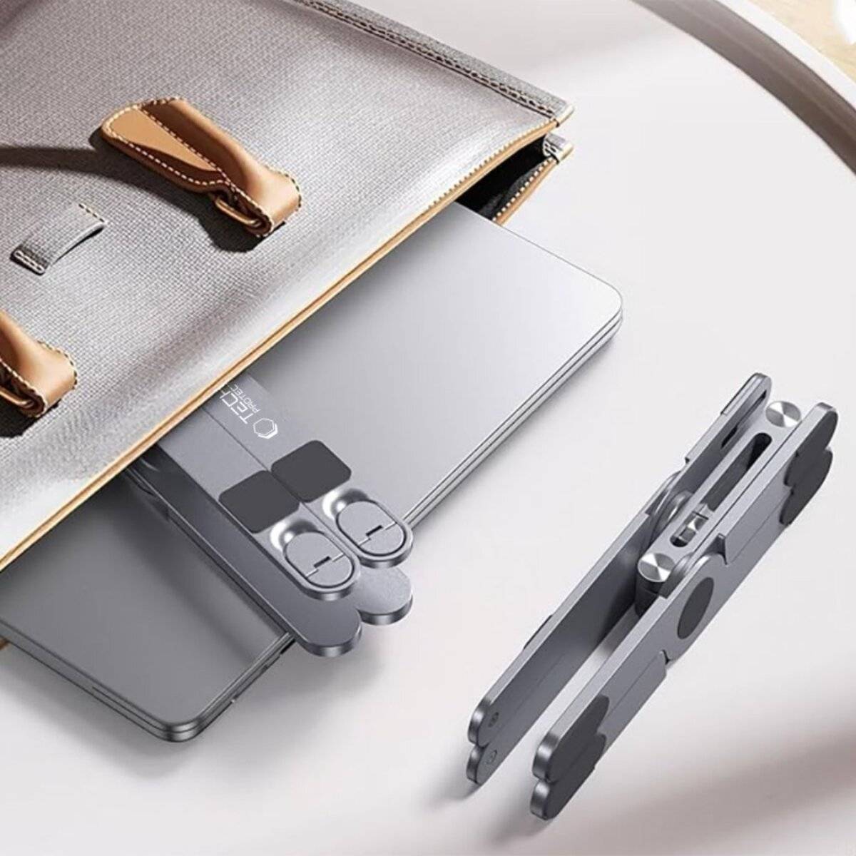 Tech-Protect ULS200 Ständer, universell Laptops bis 16 Zoll – Silber