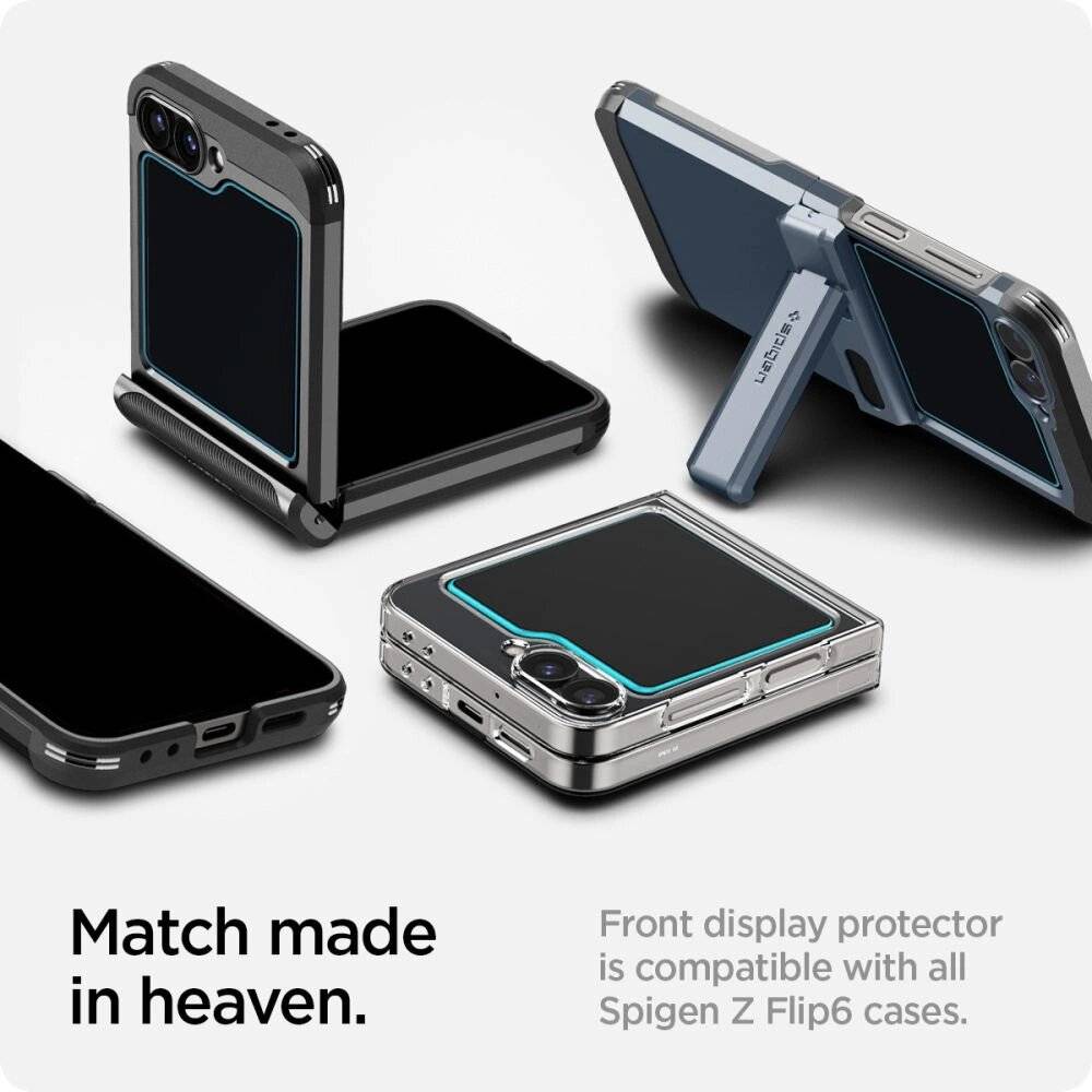 Spigen Glas.tR EZ Fit gehärtetes Glas Samsung Galaxy Z Flip 6 - 2 Stk.