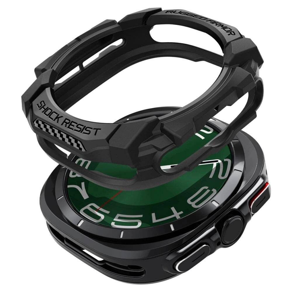 Spigen Rugged Armor Hülle Samsung Galaxy Watch Ultra 47 mm – mattschwarz