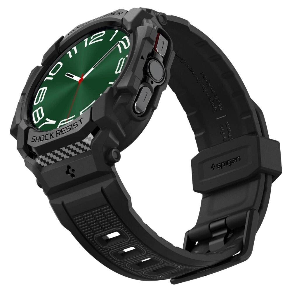 Spigen Rugged Armor Pro Hülle Samsung Galaxy Watch Ultra 47 mm – mattschwarz