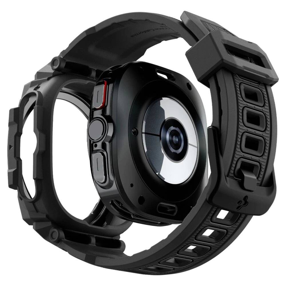 Spigen Rugged Armor Pro Hülle Samsung Galaxy Watch Ultra 47 mm – mattschwarz