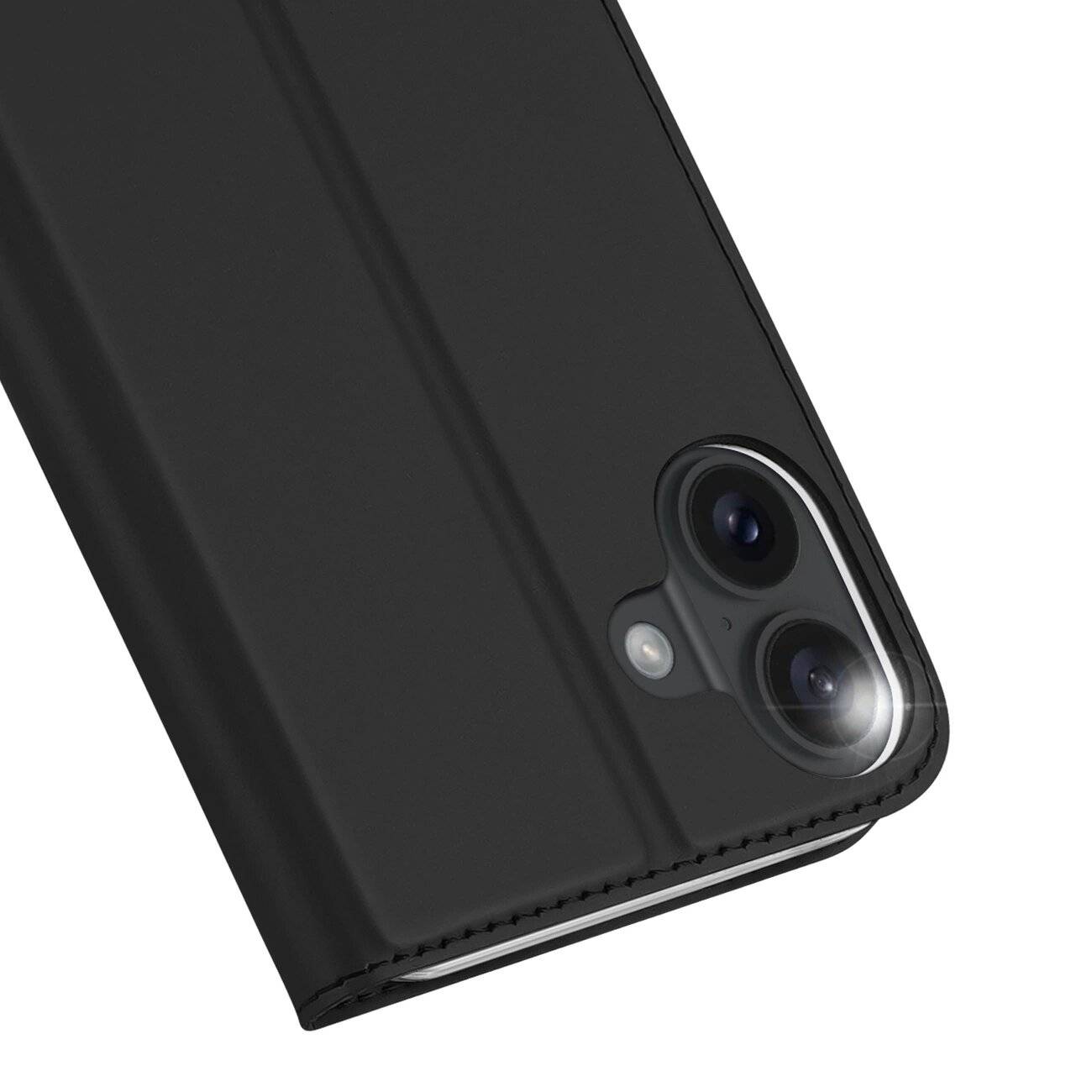 Dux Ducis Skin Pro Hülle iPhone 16 Klappe Kartenfach – Schwarz