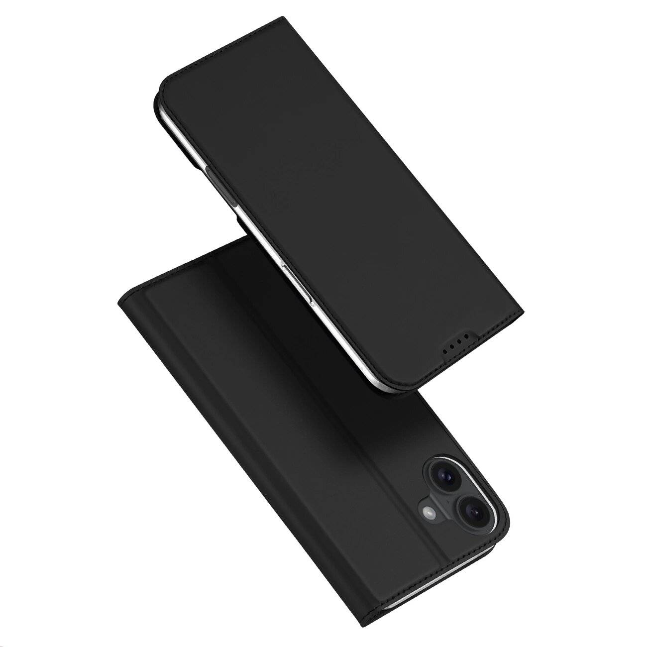 Dux Ducis Skin Pro Hülle iPhone 16 Klappe Kartenfach – Schwarz