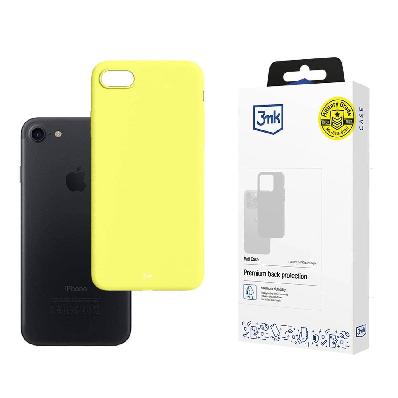 3mk Matt Case iPhone 7 / 8 SE 2020 2022 – gelb