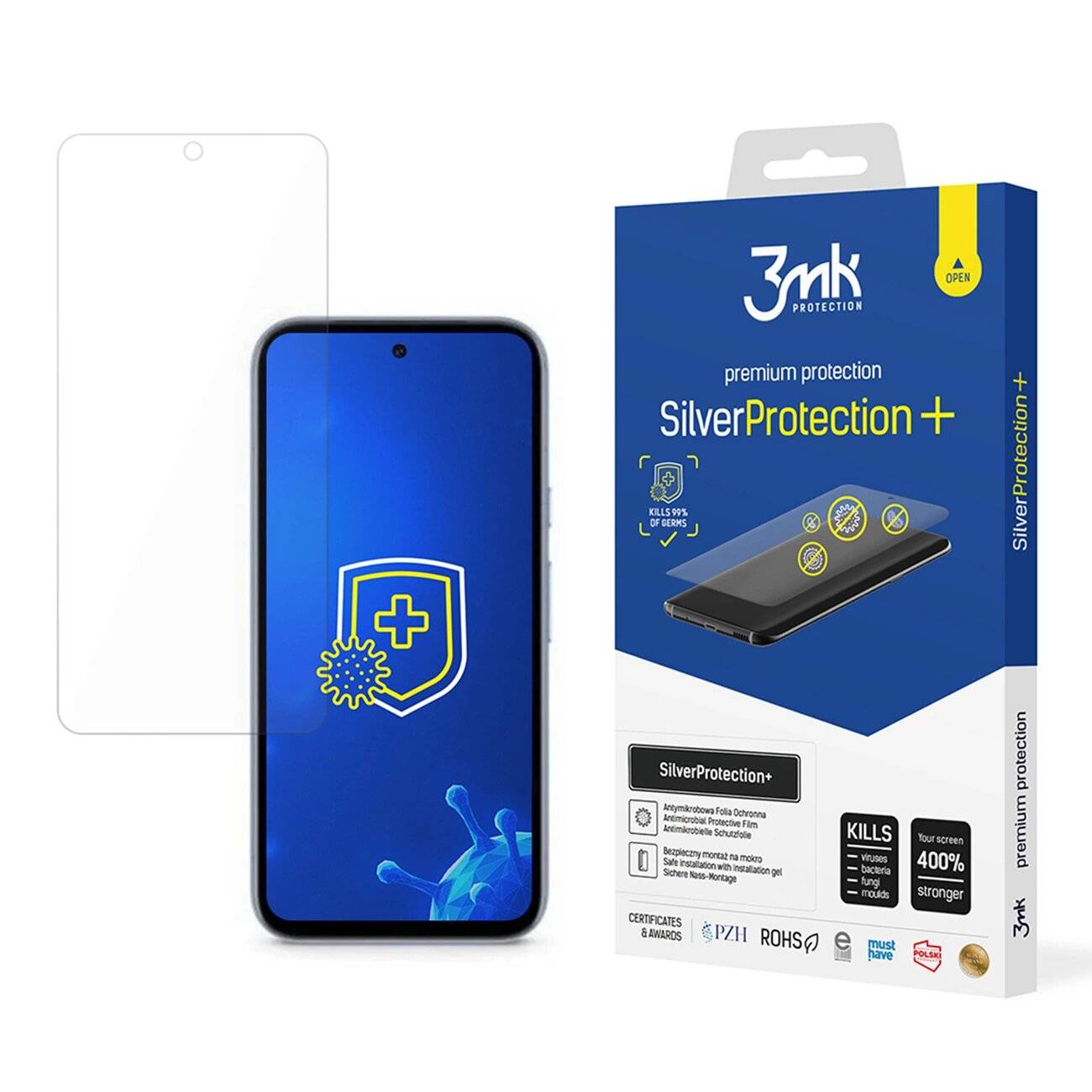3mk SilverProtection+ antibakterielle Schutzfolie Google Pixel 8A 5G