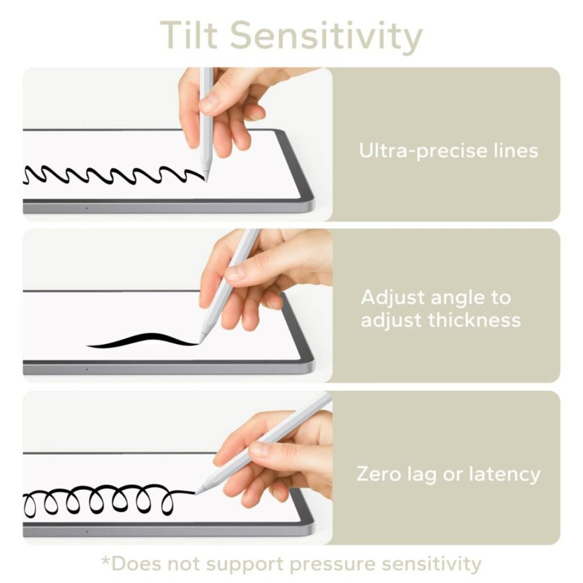 Tech-Protect Digital Magnetic Stylus Pen 3 Magnetstift für iPad-Tablet – Weiß