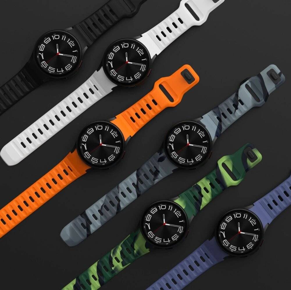 Tech-Protect Silikonband Samsung Galaxy Watch 4/5/5 Pro/6/7/FE – Schwarz