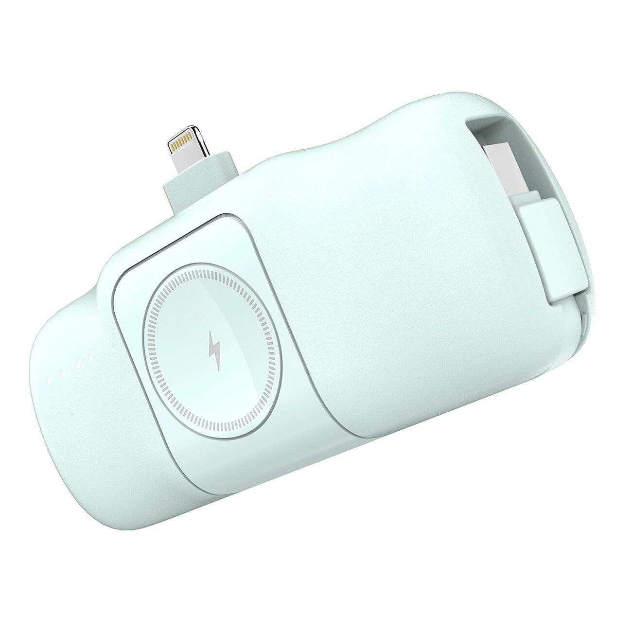 Wozinsky WF16-YLS 5000 mAh 15 W Lightning Mini-Powerbank integriertem USB-C-Kabel Apple Watch