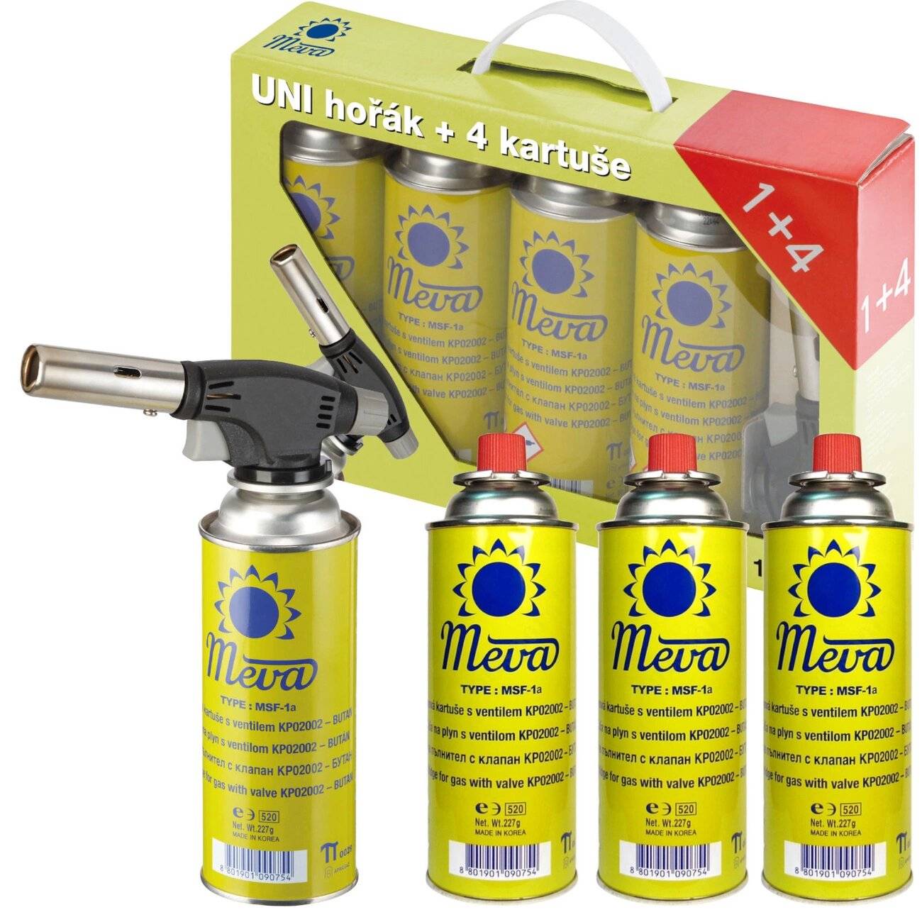 Universeller Gastronomie-Gasbrenner Creme Brulle 1kW SET