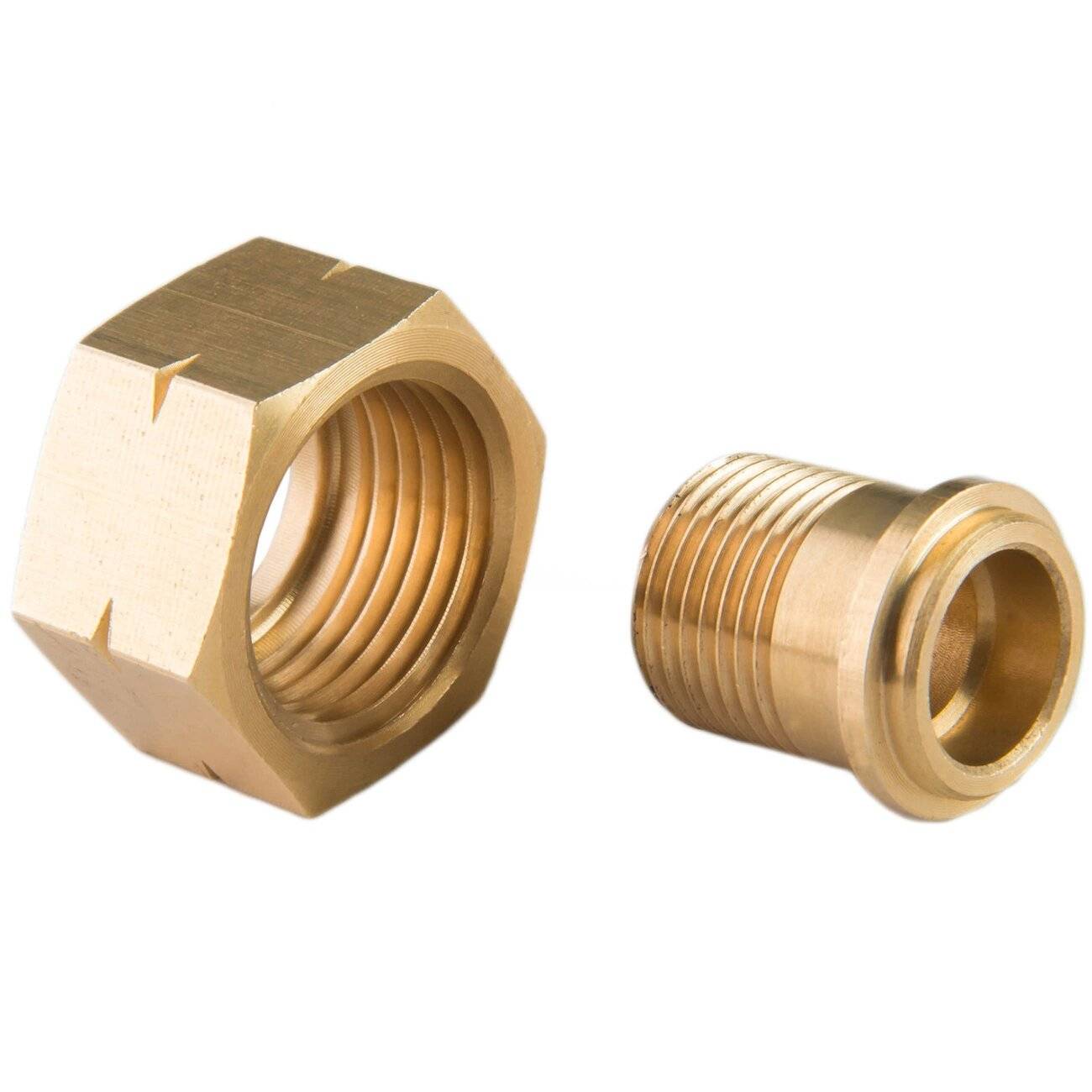 Reduziergasflaschenadapter 21,8 mm L - 3/8″