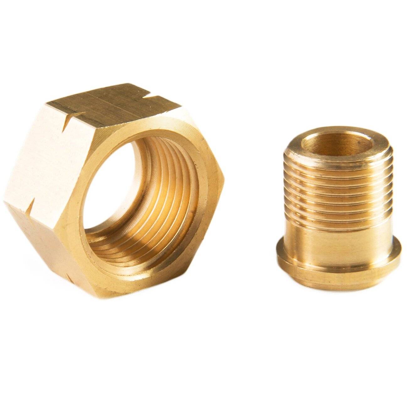 Reduziergasflaschenadapter 21,8 mm L - 3/8″