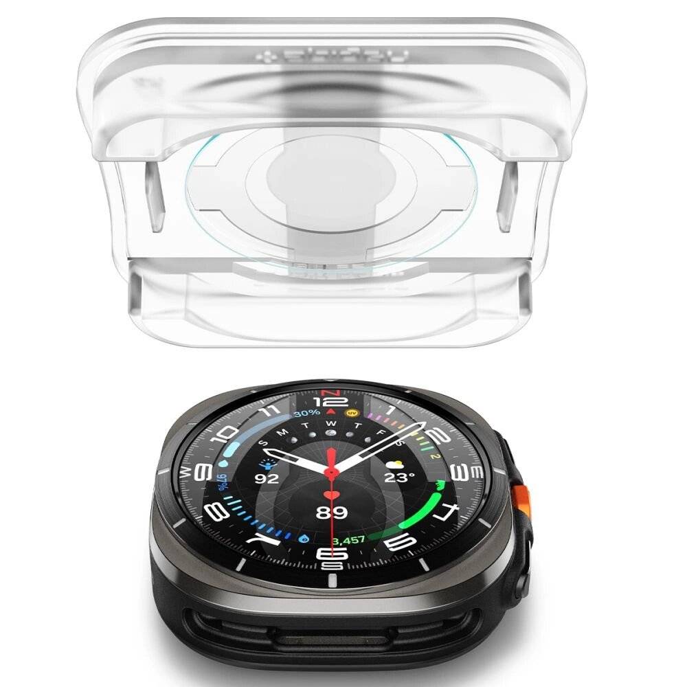 Spigen Glas.TR EZ Fit gehärtetes Glas Samsung Galaxy Watch Ultra 47 mm – klar 2er-Pack