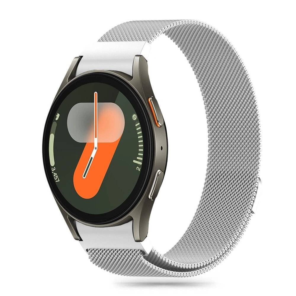 Tech-Protect MilaneseBand Samsung Galaxy Watch 4 / 5 Pro 6 7 FE – Silber