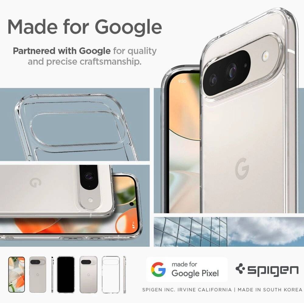 Spigen Ultra Hybrid-Hülle Google Pixel 9 / Pro – transparent