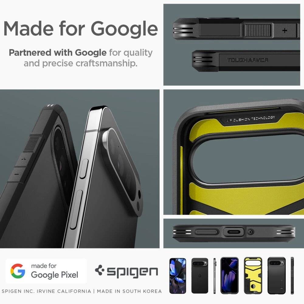 Spigen Tough Armor Hülle Google Pixel 9 Pro XL – Schwarz