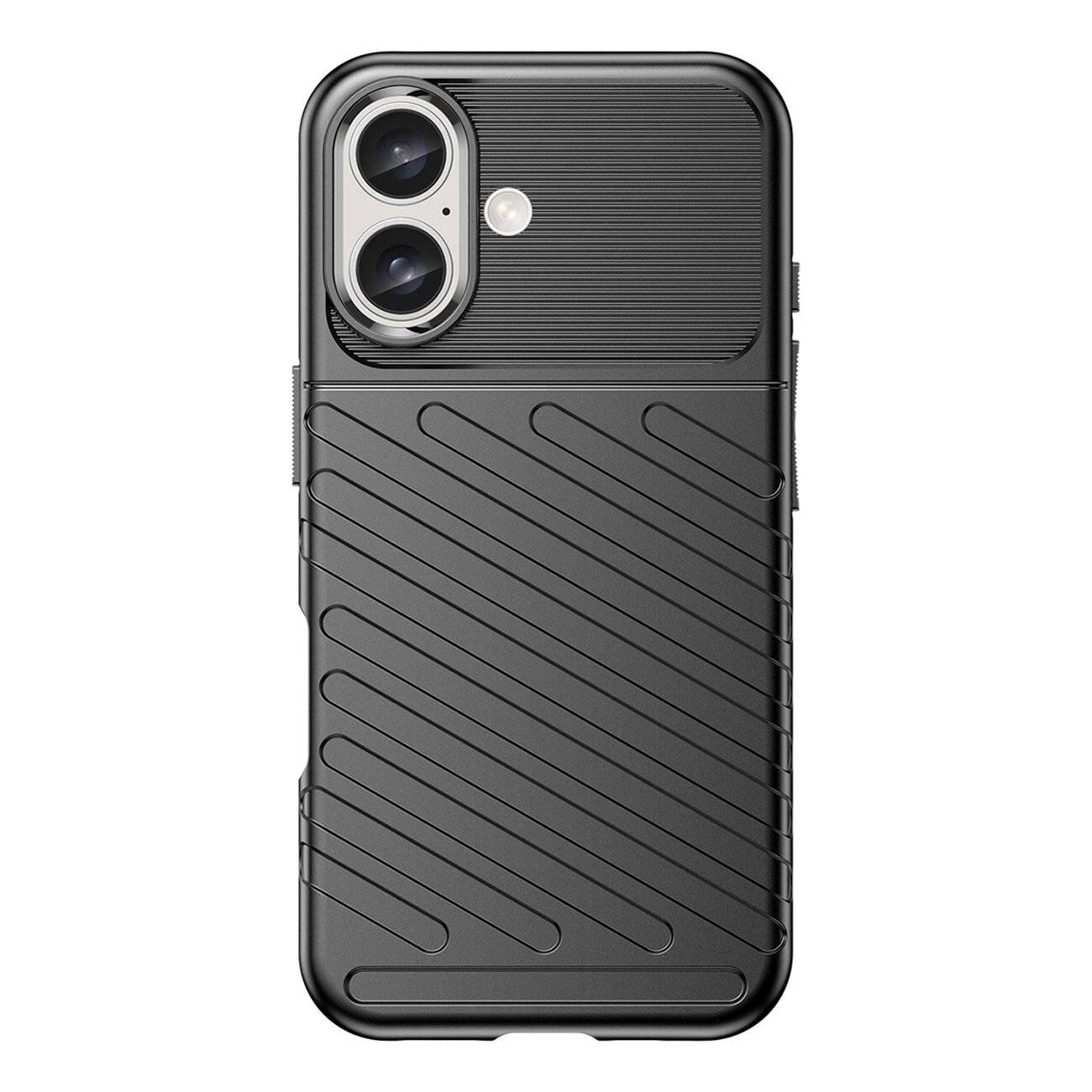 Thunder Case Silikonhülle iPhone 16 – Schwarz