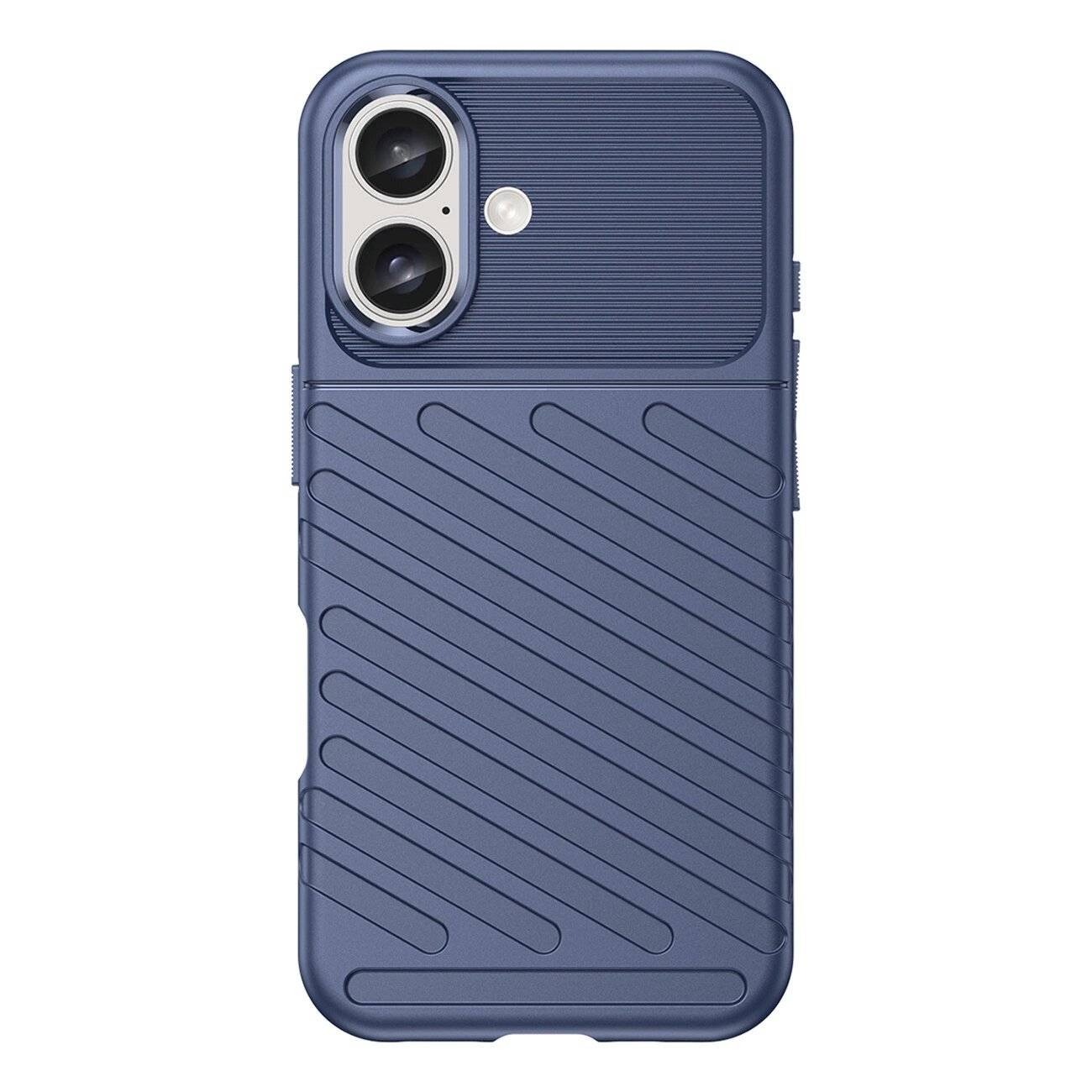 Thunder Case Silikonhülle iPhone 16 – blau