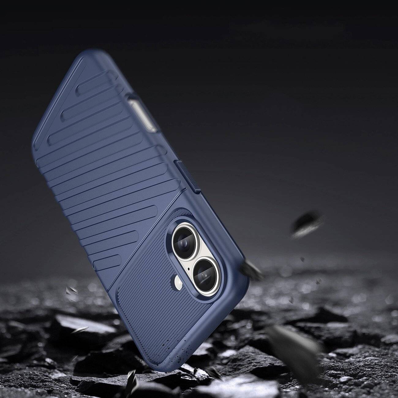 Thunder Case Silikonhülle iPhone 16 Plus – blau