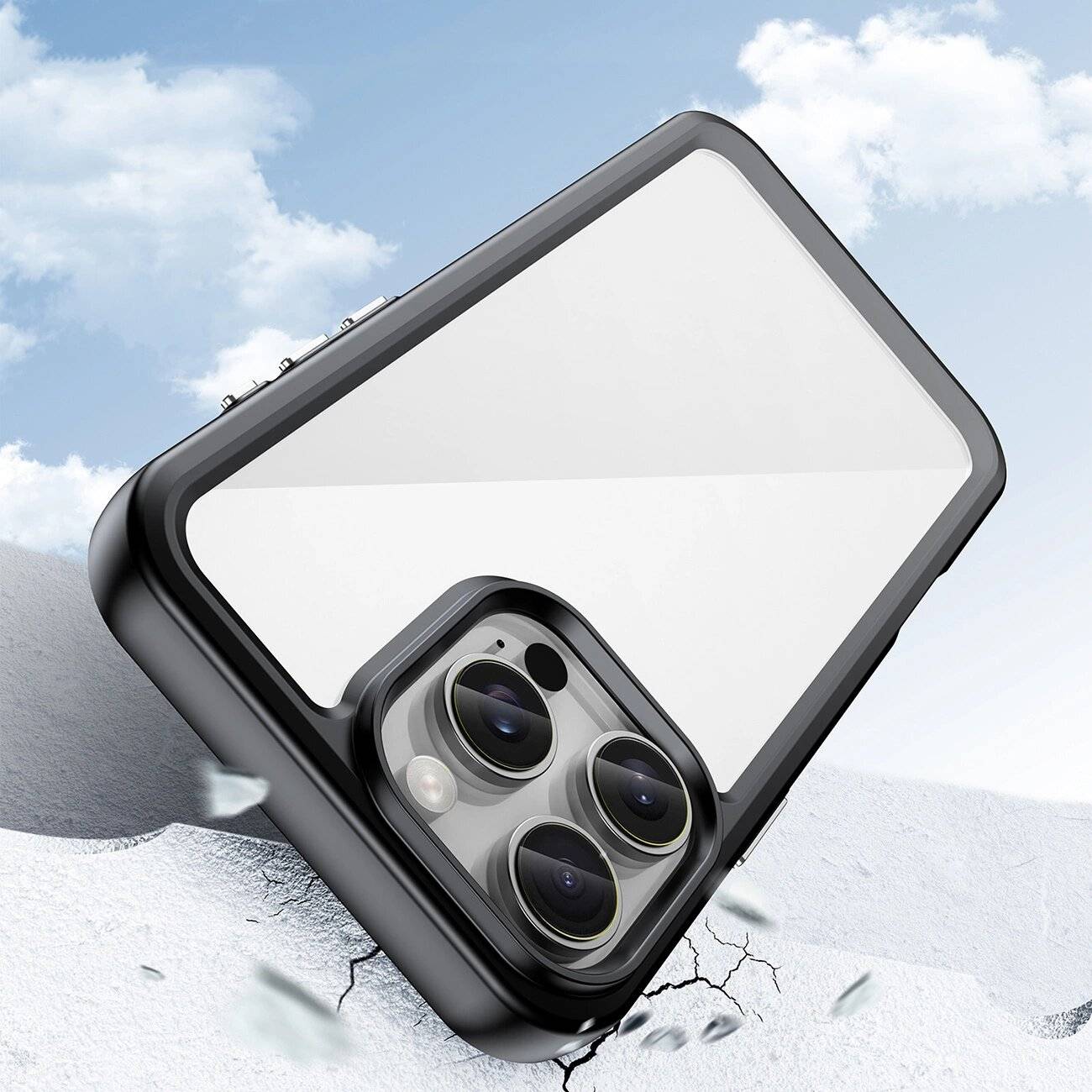 Outer Space Case Gelrahmen iPhone 16 Pro – Schwarz