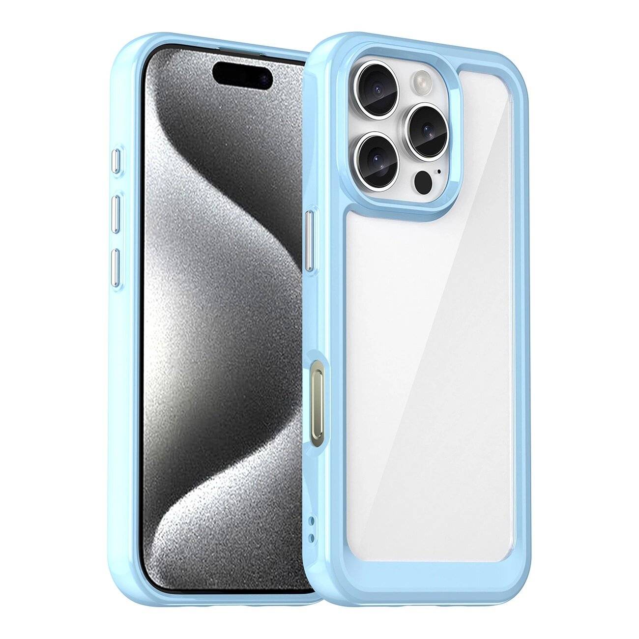 Outer Space Case Gelrahmen iPhone 16 Pro Max – blau