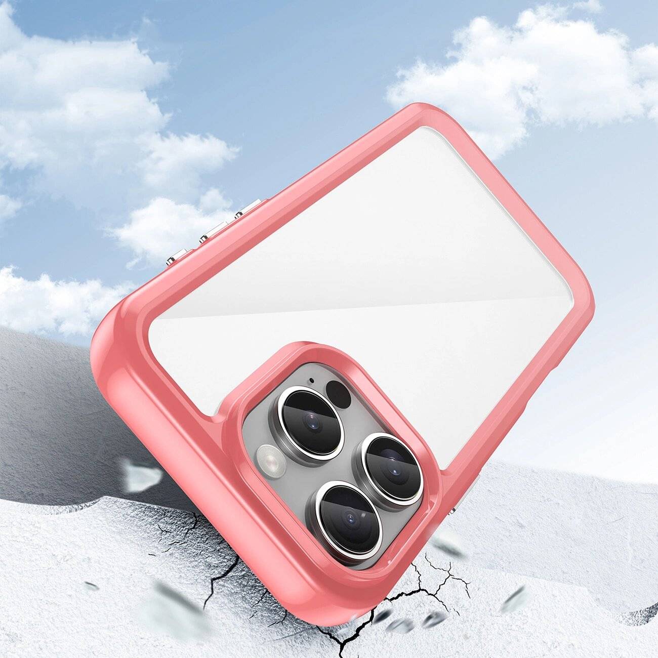 Outer Space Case Gelrahmen iPhone 16 Pro – rot