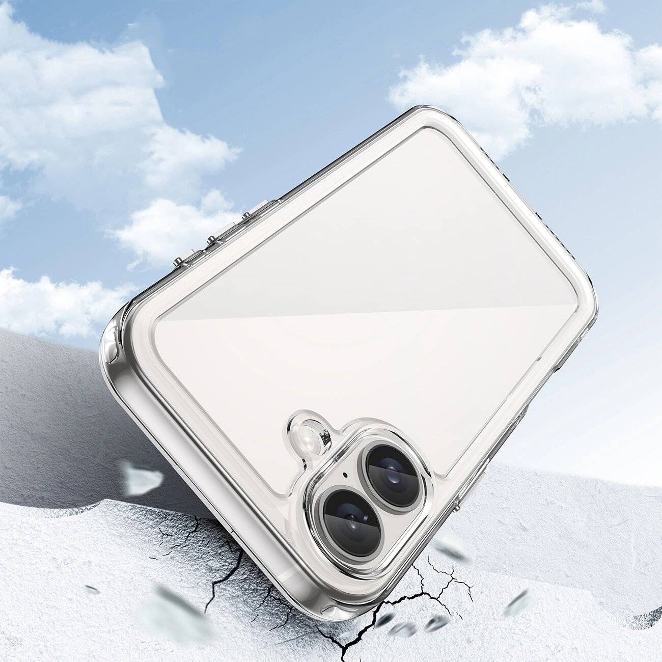 Outer Space Case Gelrahmen iPhone 16 – transparent