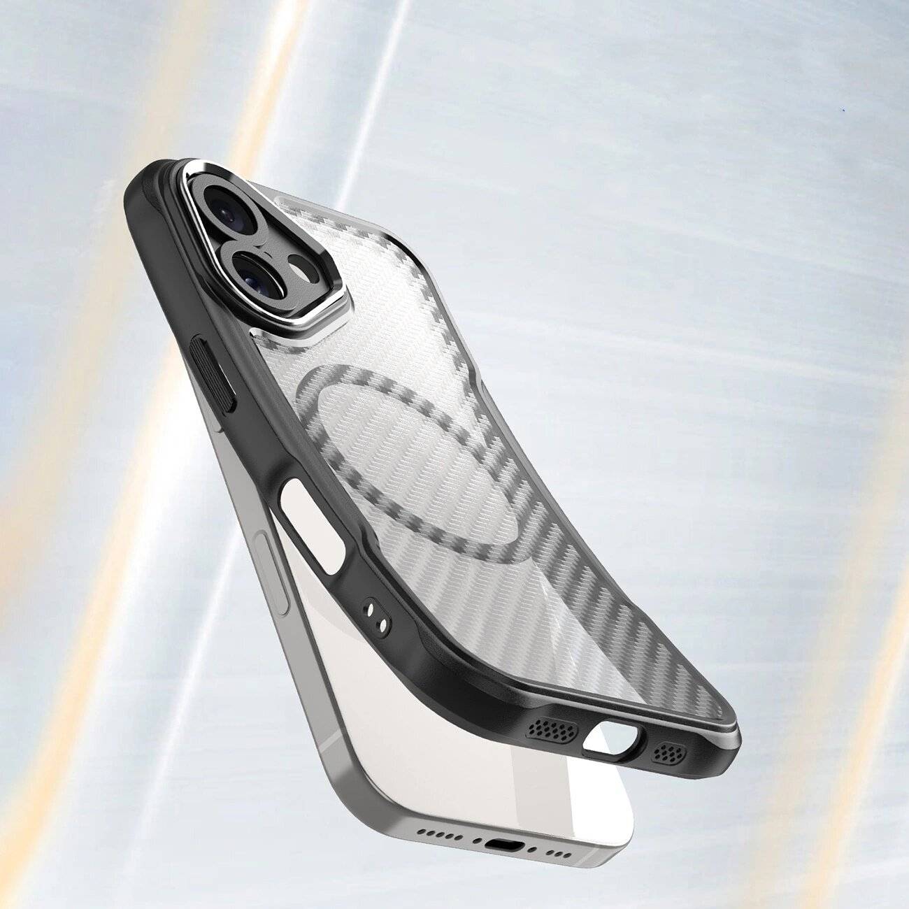 Leading Series MagSafe Silikonhülle iPhone 16 – Schwarz