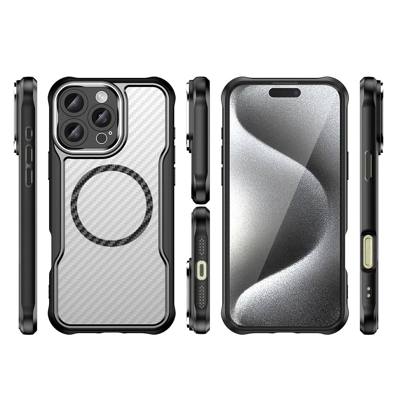 Leading Series MagSafe Silikonhülle iPhone 16 Pro Max – Schwarz