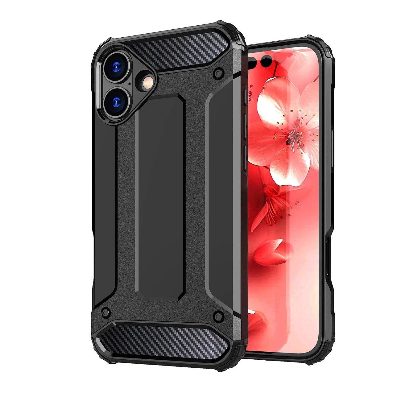 Hybrid Armor Panzerhülle iPhone 16 – Schwarz