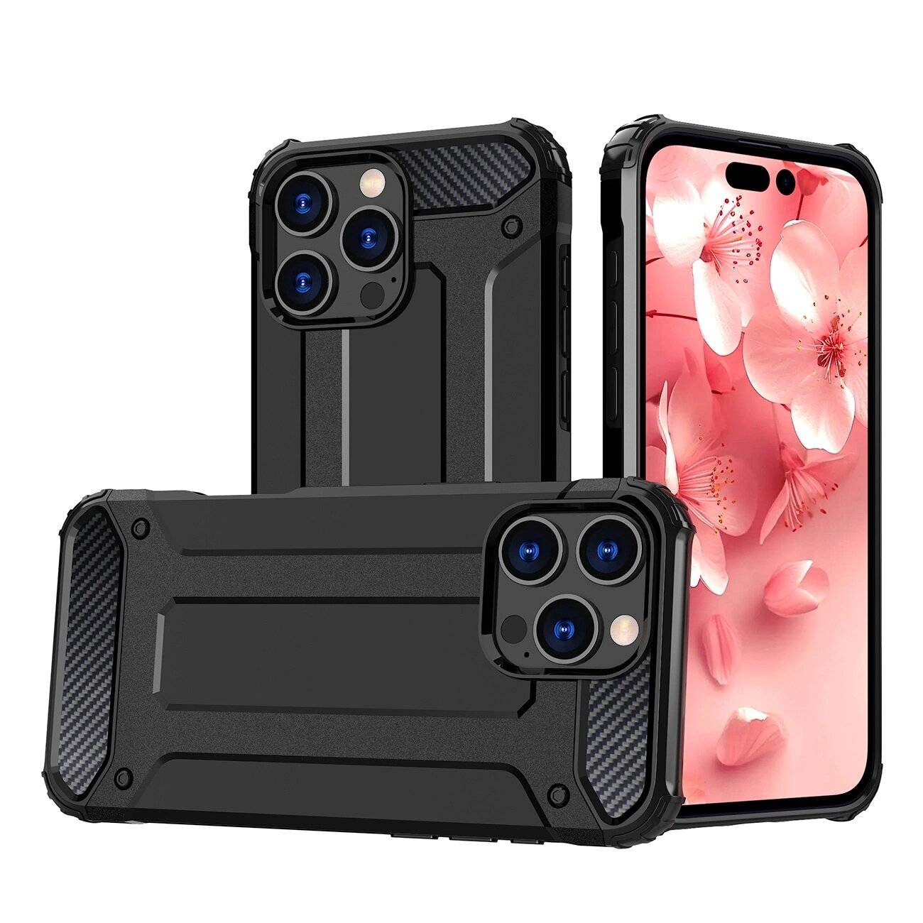 Hybrid Armor Panzerhülle iPhone 16 Pro – Schwarz