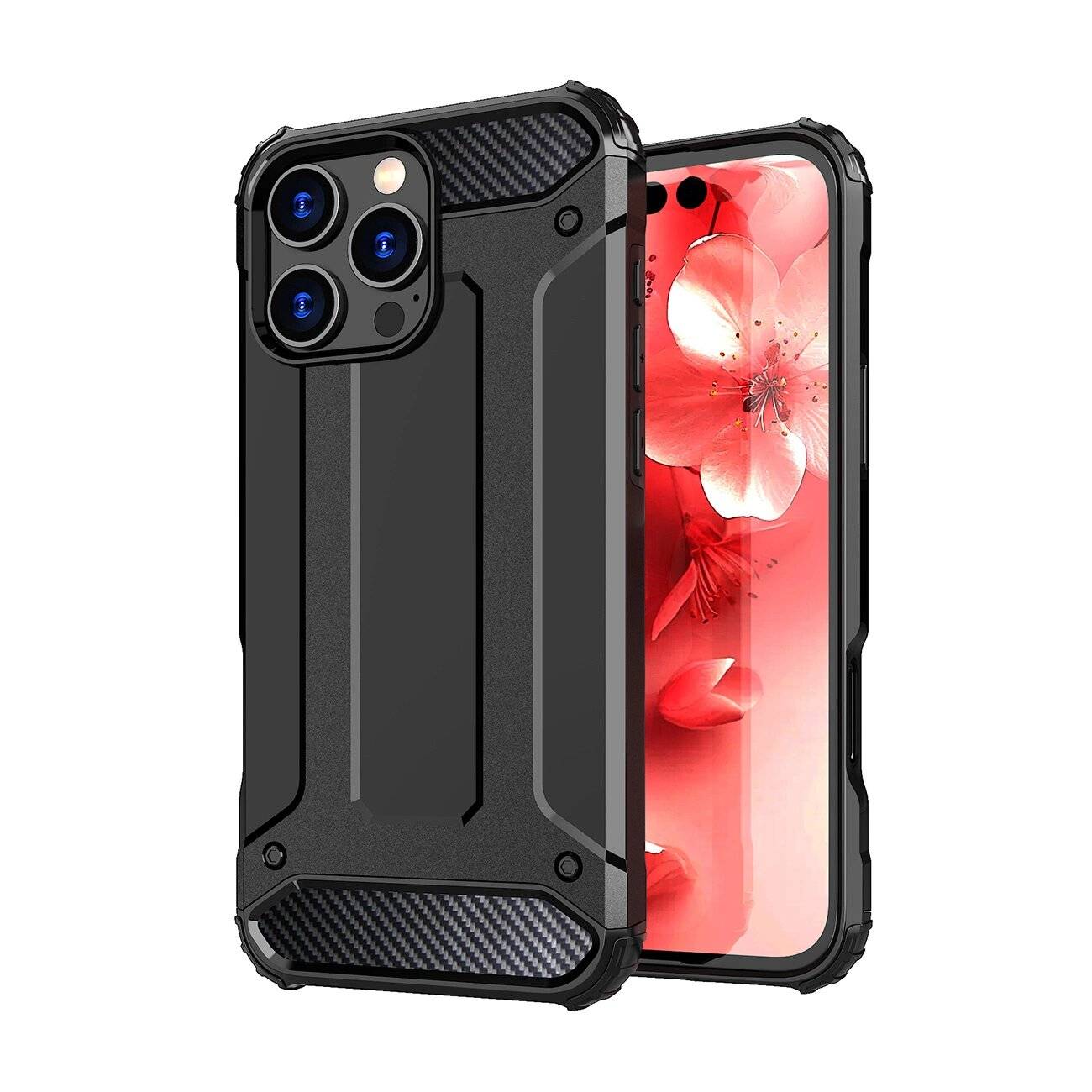 Hybrid Armor Panzerhülle iPhone 16 Pro – Schwarz