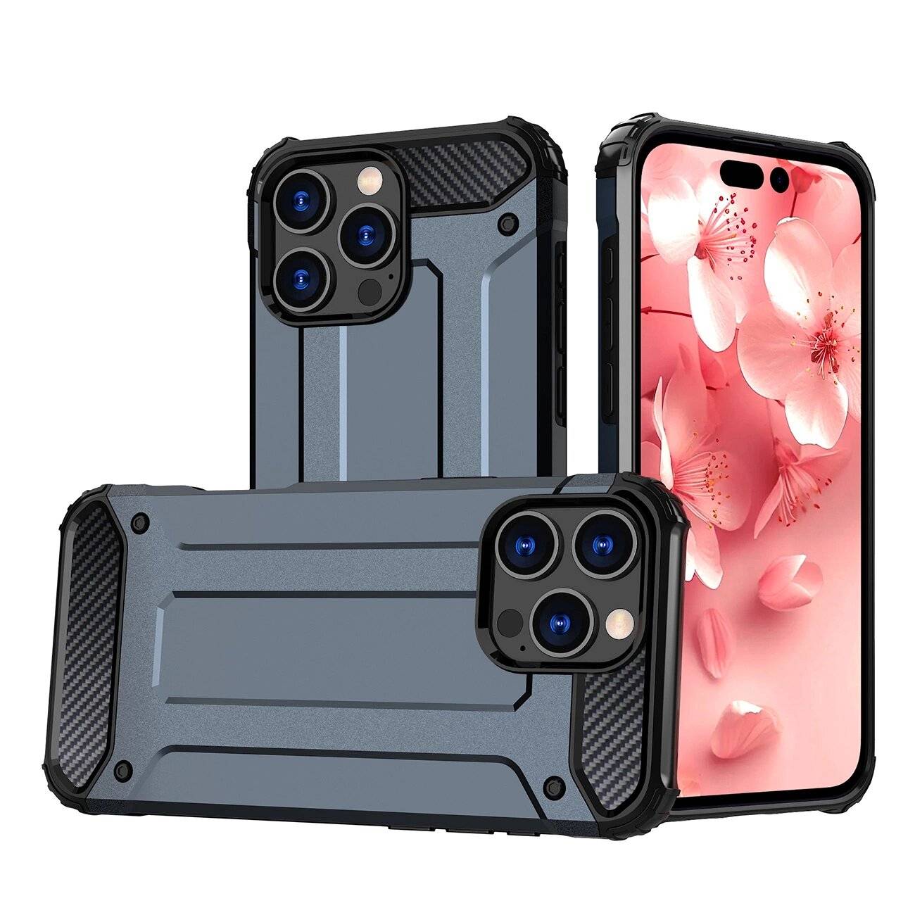 Hybrid Armor Panzerhülle iPhone 16 Pro Max – blau