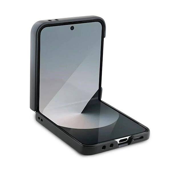 BMW Carbon Blue Line Hülle Samsung Galaxy Z Flip 6 - schwarz