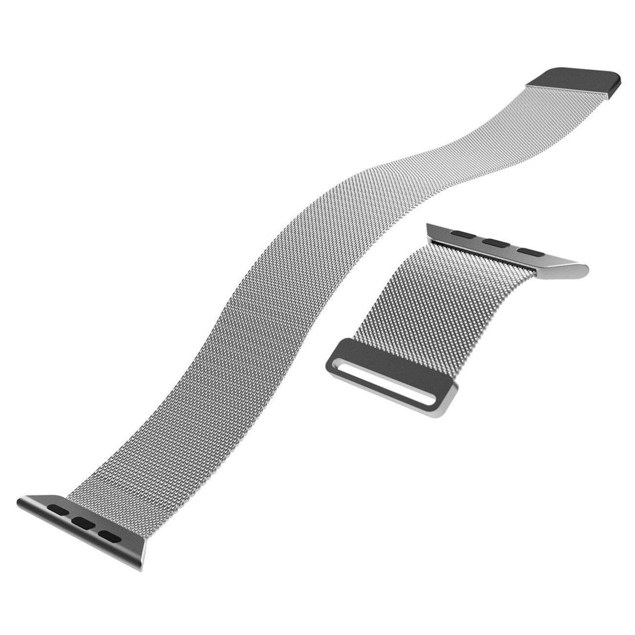 Puro Milanese Edelstahlarmband Apple Watch 42/44/45/49 mm – Silber